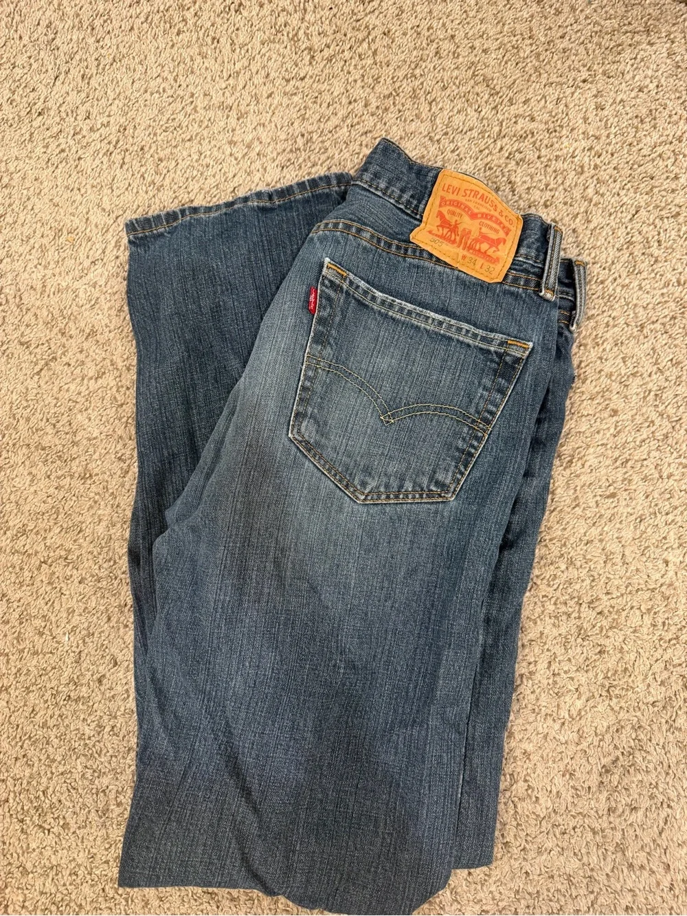 Levi's Men's Dark Blue Straight Jeans